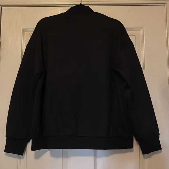 Black Suede Bomber Jacket - Picture 3 of 3